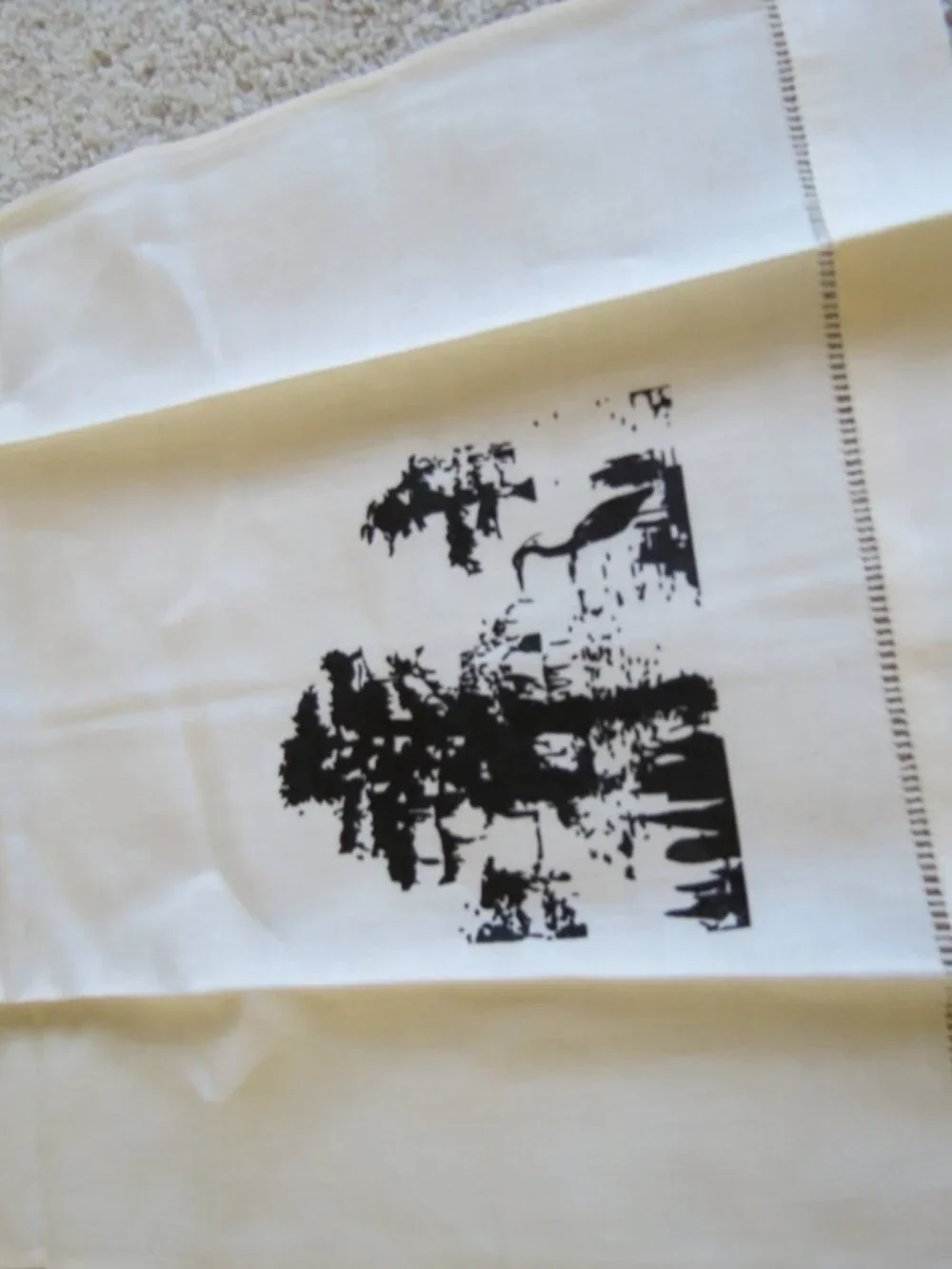 Cotton Linen Mangrove Bayou Swamp Forest Print Napkin